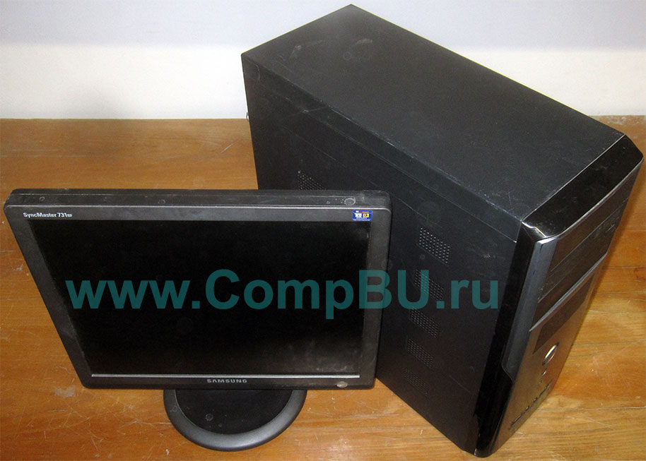 Комплект: двухядерный компьютер с 2Гб памяти и 17 дюймов ЖК монитор (Бийск)